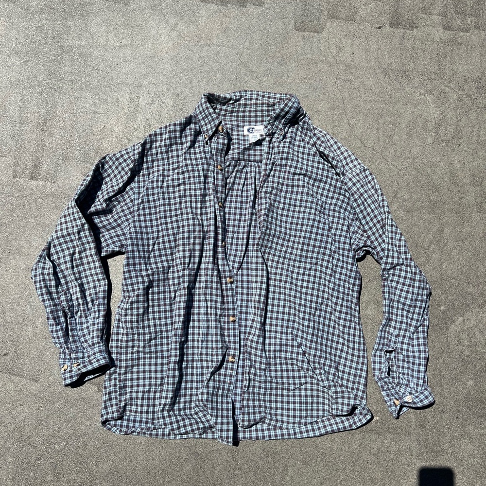 The original Arizona company flow plaid button up